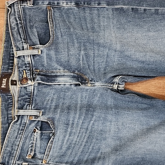 Paige Lennox Slim Fit Blue Denim Jeans Stretch Classic Casual men's size 33 - Picture 4 of 10